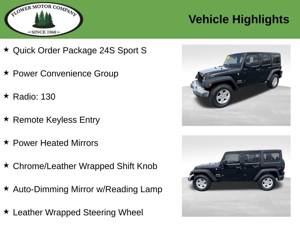 Used 2018 Jeep Wrangler JK Unlimited Sport S with VIN 1C4HJWDG1JL918205 for sale in Montrose, CO
