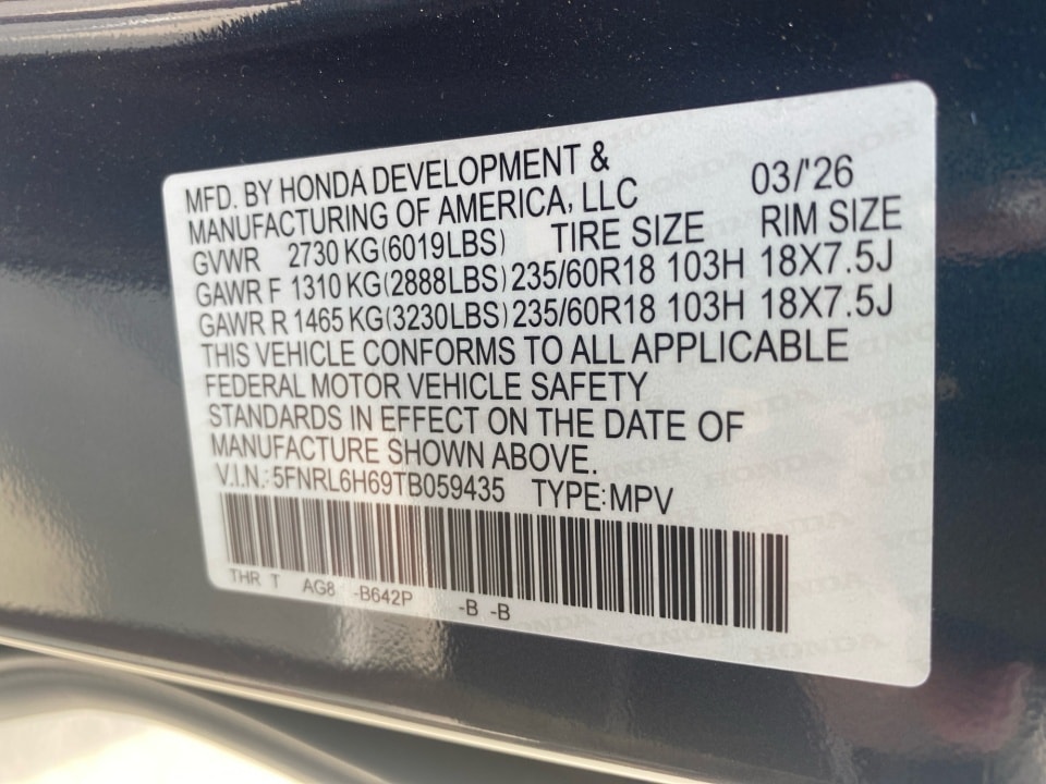 2026 Honda Odyssey EX-L - Photo 39