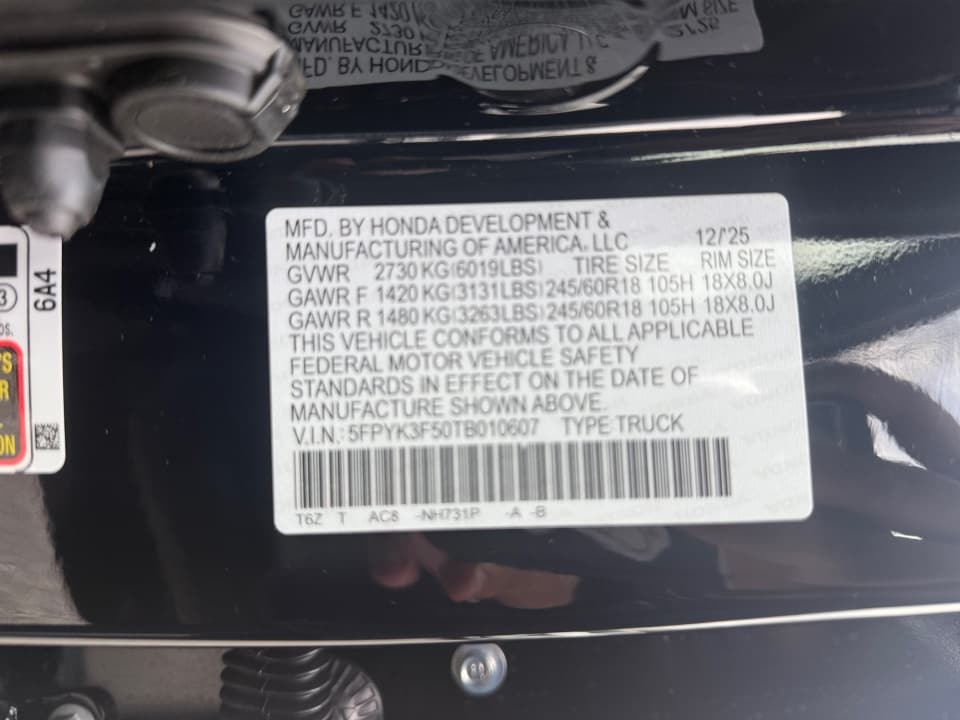 2026 Honda Ridgeline RTL - Photo 35
