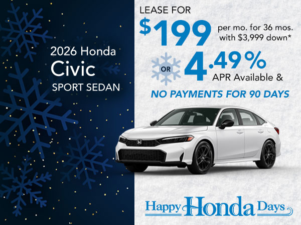 Honda Sound Works STONE週末限定セール New Honda Lease Specials in Newton | Sussex Honda