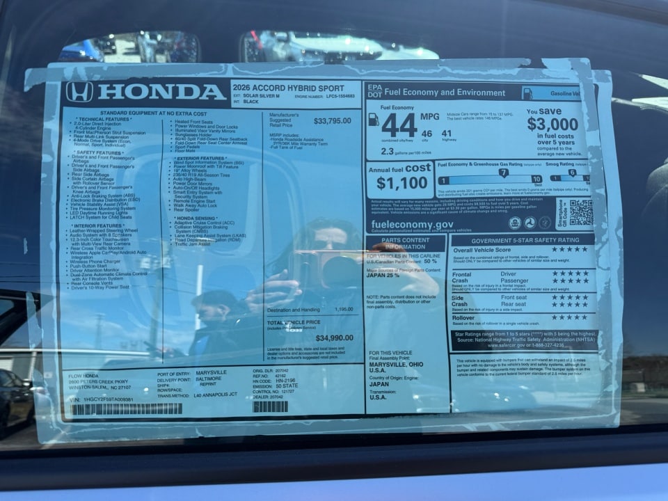 2026 Honda Accord Hybrid Sport - Photo 33