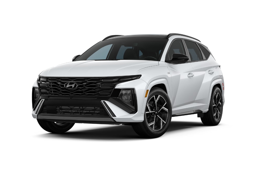 2025-hyundai-tucon.png White 2025 Hyundai Tucson SUV in front of a white background