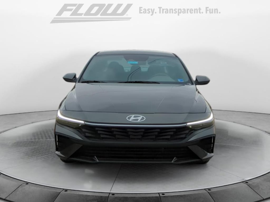 New 2026 Hyundai Elantra Hybrid Blue Sedan