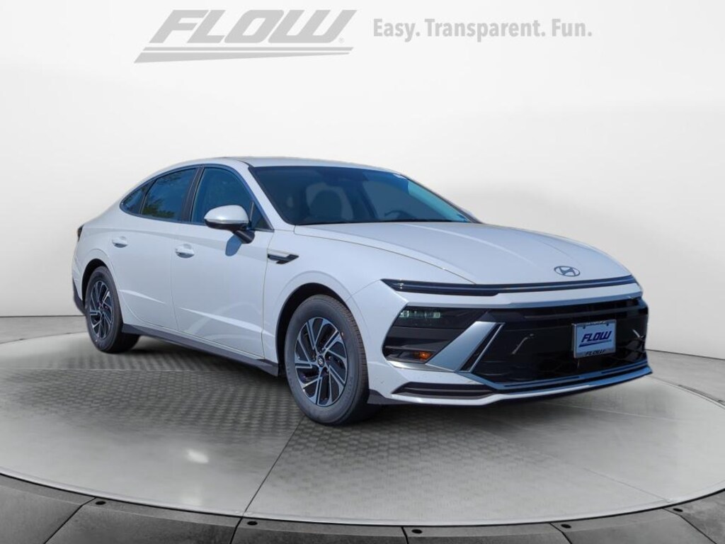 New 2026 Hyundai Sonata Hybrid Blue Sedan