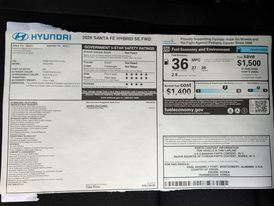 2026 Hyundai Santa Fe SE - Photo 33