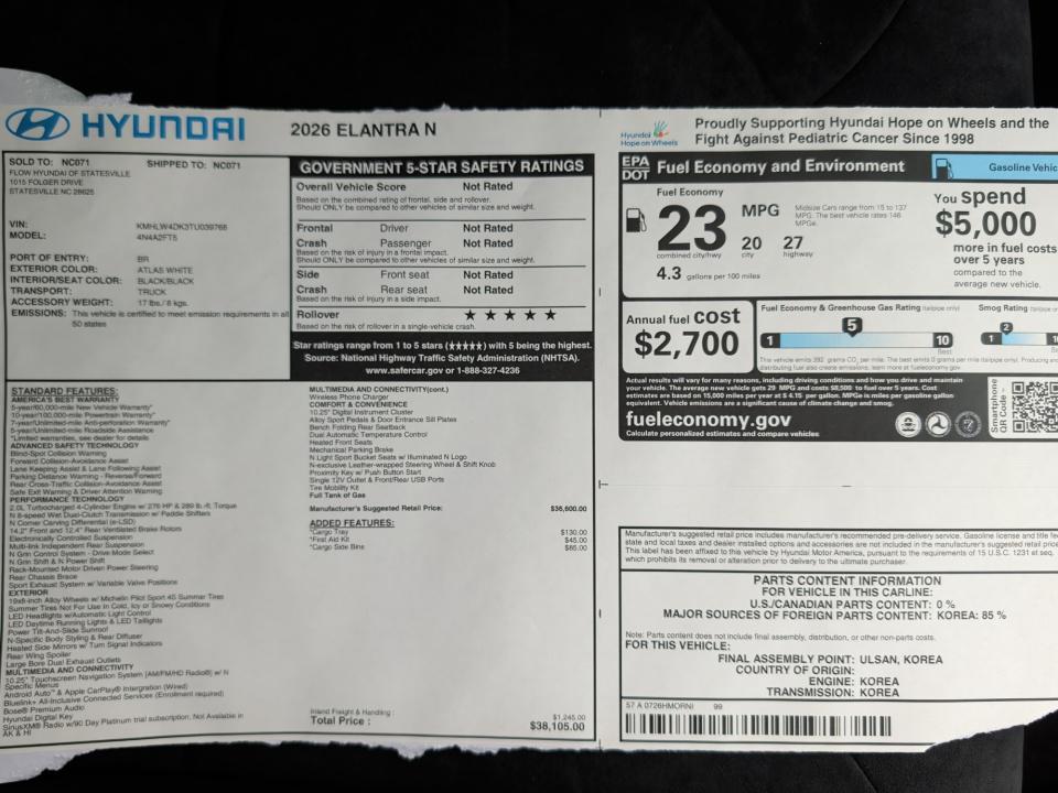 2026 Hyundai Elantra N - Photo 33