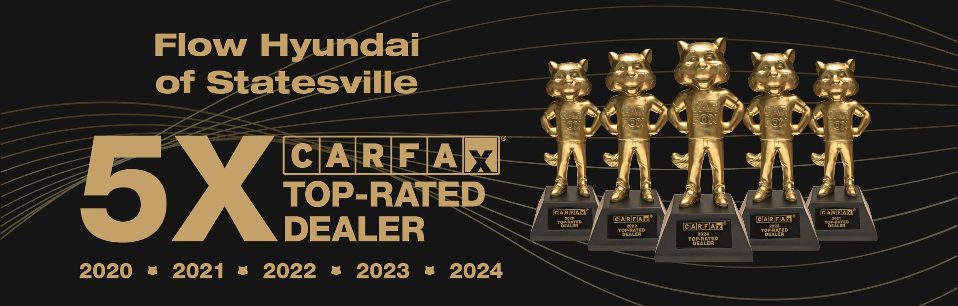 Carfax top rated dealer award given to Flow Hyundai of Statesville