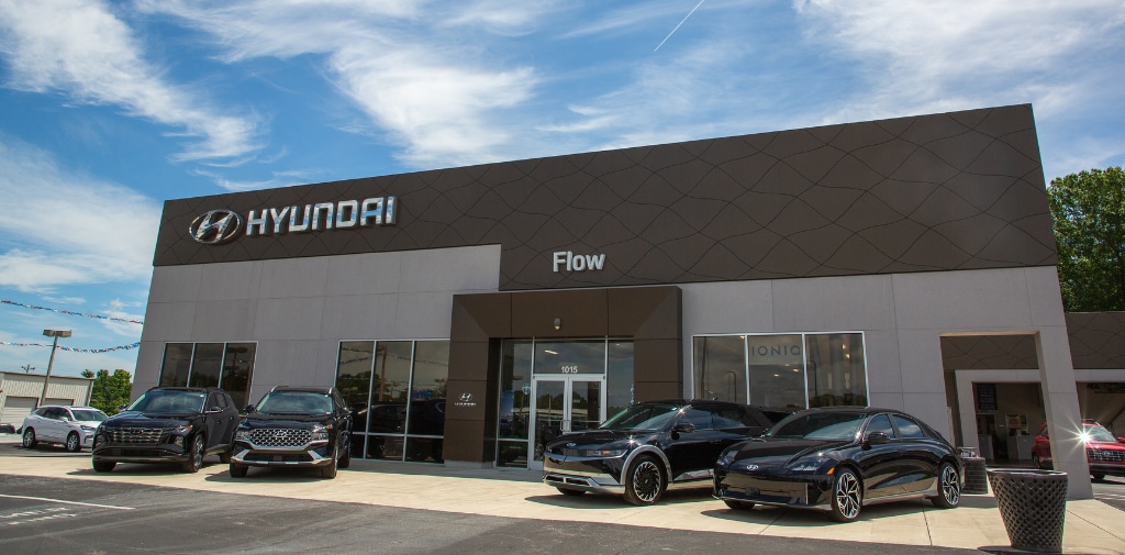 Storefront of Flow Hyundai dealership in Statesville NC