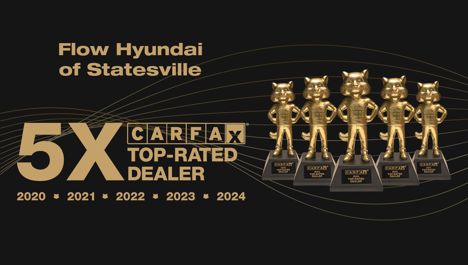 Carfax top rated dealer award given to Flow Hyundai of Statesville
