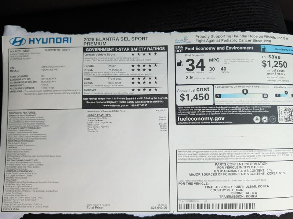 2026 Hyundai Elantra SEL - Photo 33