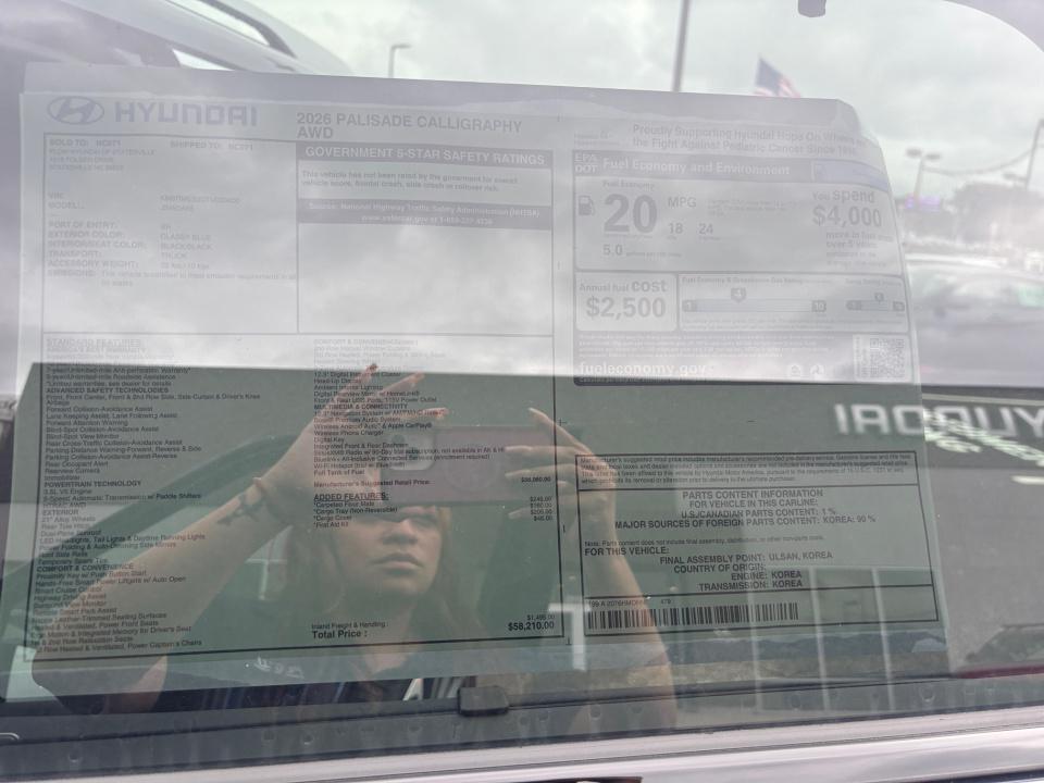 2026 Hyundai Palisade Calligraphy - Photo 33