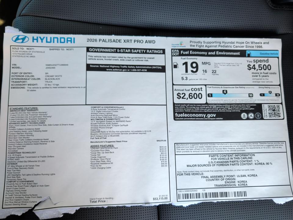 2026 Hyundai Palisade XRT Pro - Photo 33