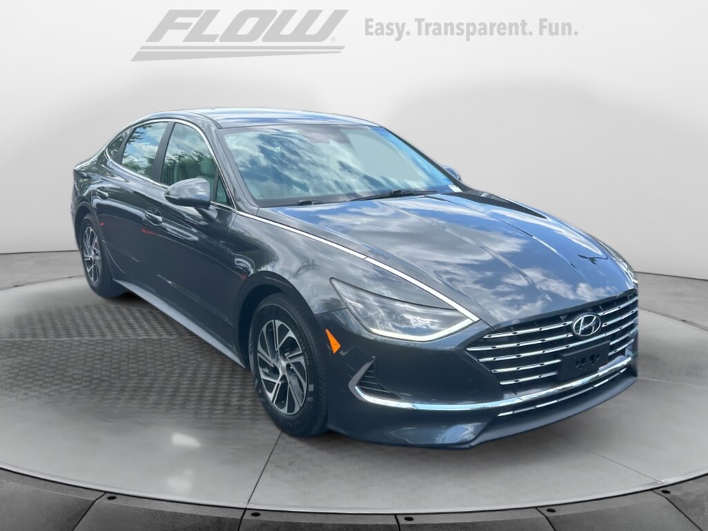 Used 2023 Hyundai Sonata Hybrid Blue Sedan