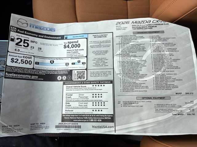 2026 Mazda CX-70 Premium Plus Package - Photo 33