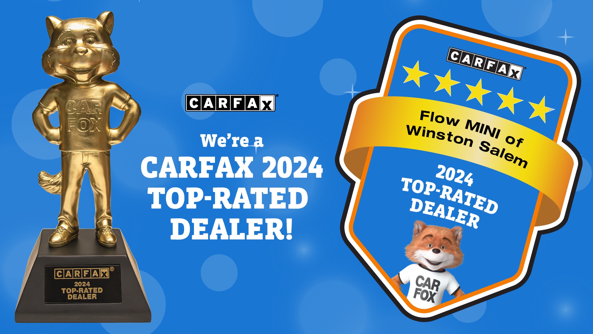 Carfax top rated dealer award given to Flow MINI