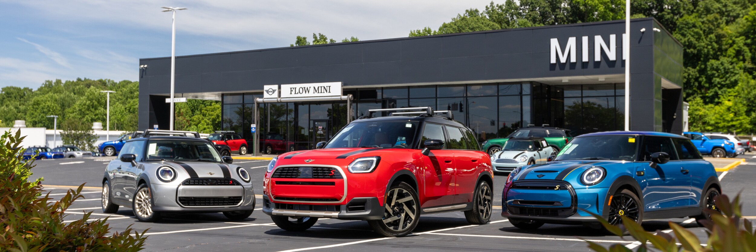 Storefront of the MINI dealership in Wnston Salem NC
