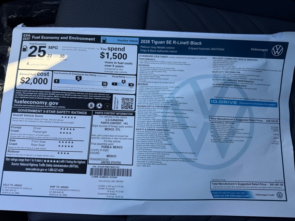 2026 Volkswagen Tiguan SE R-LINE BLACK - Photo 33