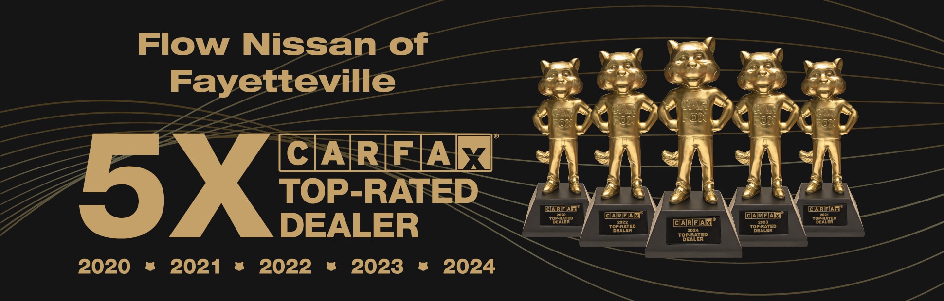 Carfax top rated dealer award given to Flow Nissan of Fayetteville