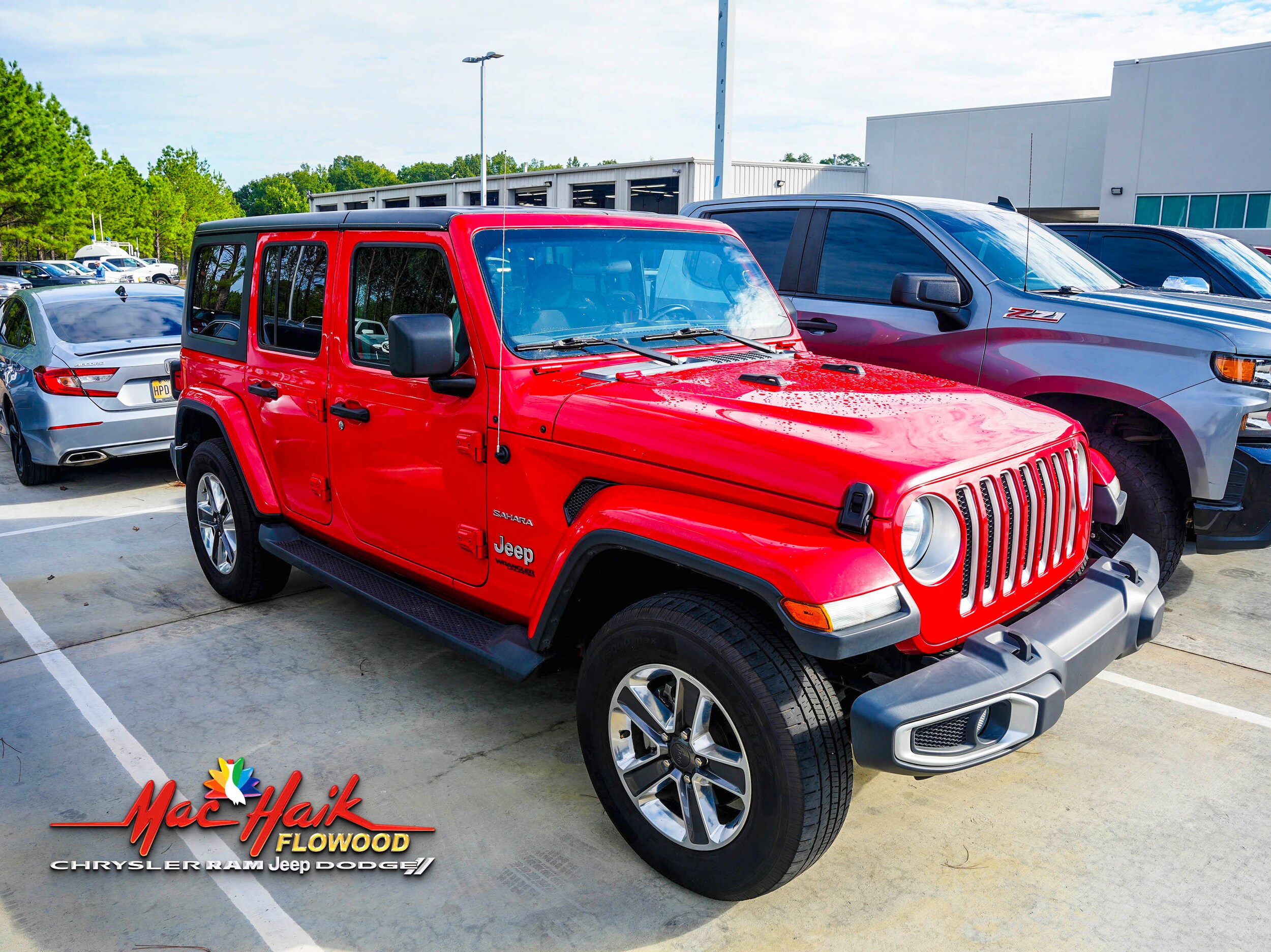 Used 2021 Jeep Wrangler Unlimited Sahara with VIN 1C4HJXEN8MW540969 for sale in Flowood, MS