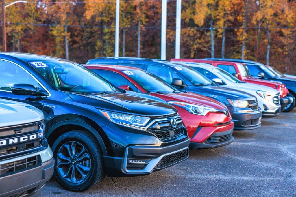 Row of quality used cars for sale near Greensboro, NC