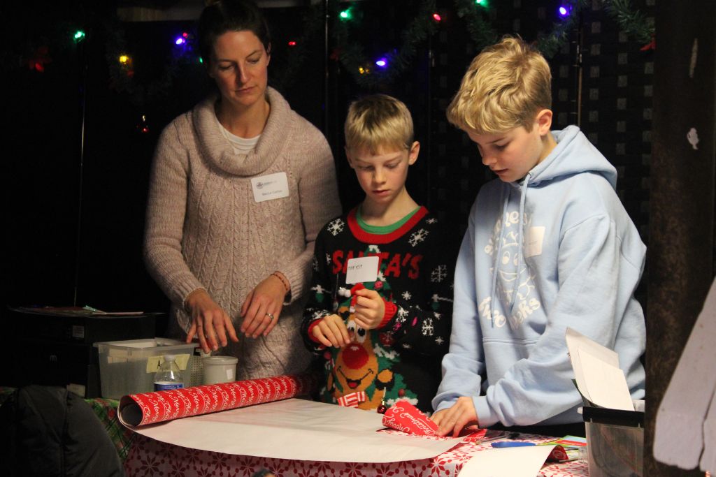 Participants at Abundant Life Ministries' Christmas Store