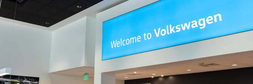 interior of the Flow Volkswagen of Asheville dealership
