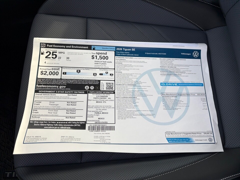 2026 Volkswagen Tiguan SE - Photo 33