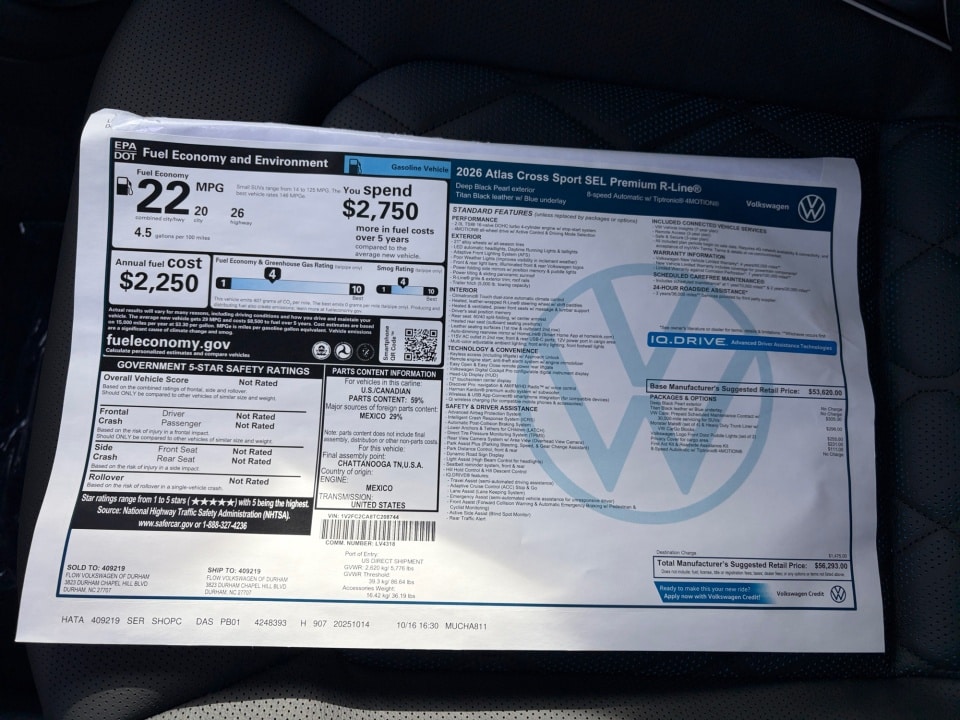 2026 Volkswagen Atlas Cross Sport SEL Premium R-LINE - Photo 32
