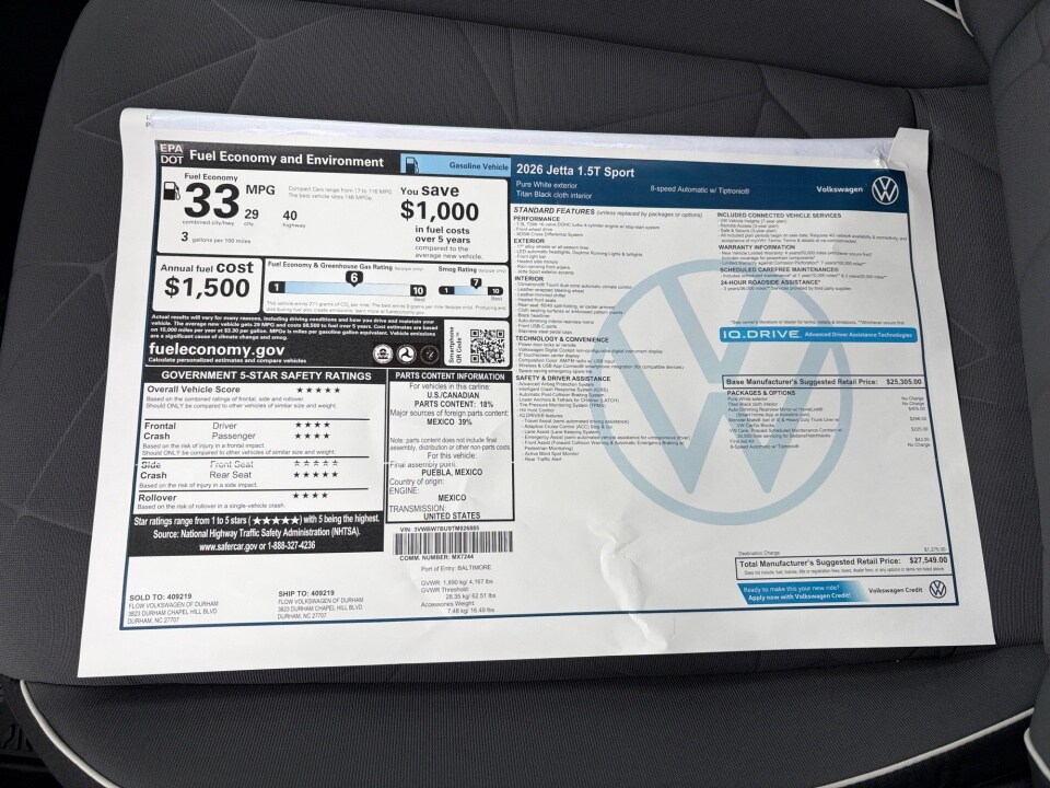 2026 Volkswagen Jetta Sport - Photo 36