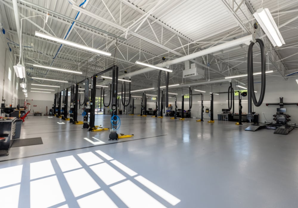 Service bay at Flow Volvo Cars Greensboro