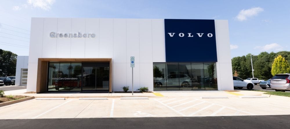 Brand new showroom constructed for Flow Volvo Cars Greensboro in NC