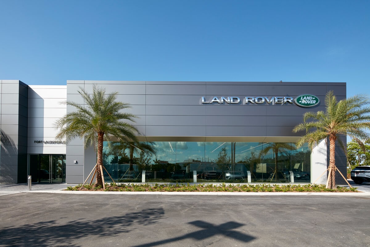 Exterior view of Land Rover Ft Lauderdale