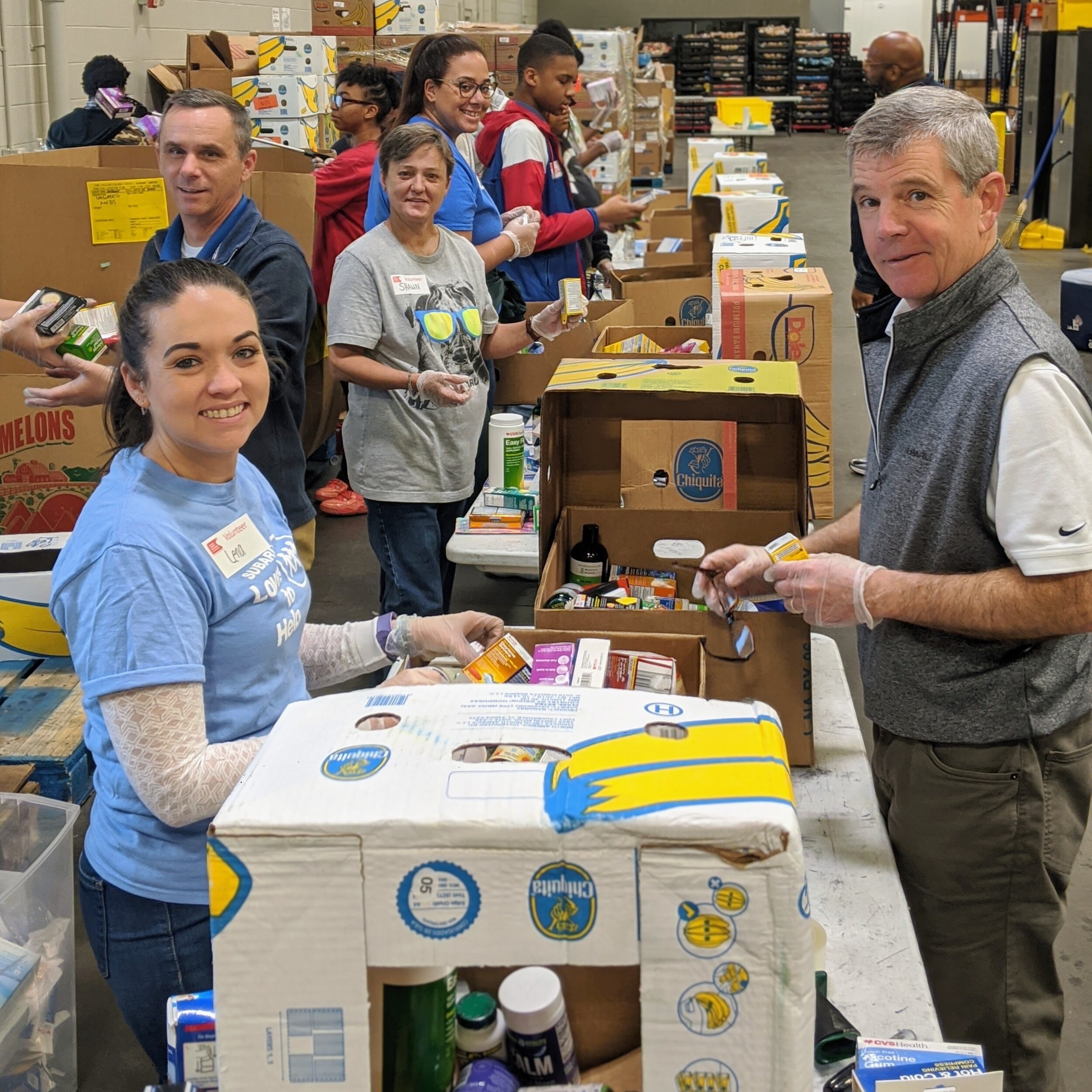 Williams Subaru team volunteering