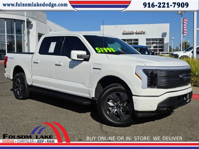 Used 2023 Ford F-150 Lightning Lariat with VIN 1FTVW1EV2PWG01447 for sale in Folsom, CA