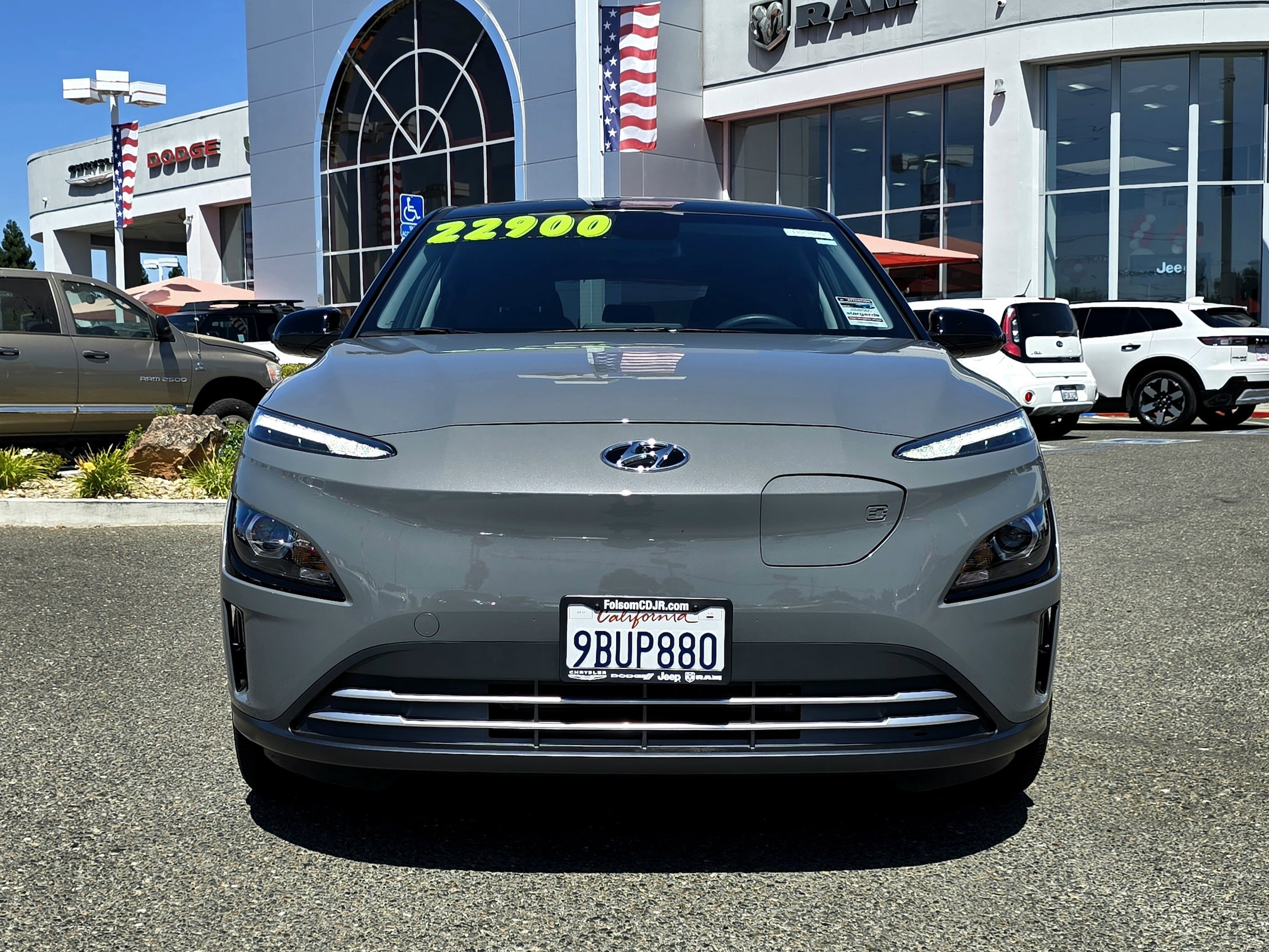 Used 2022 Hyundai Kona EV SEL with VIN KM8K23AG7NU156077 for sale in Folsom, CA