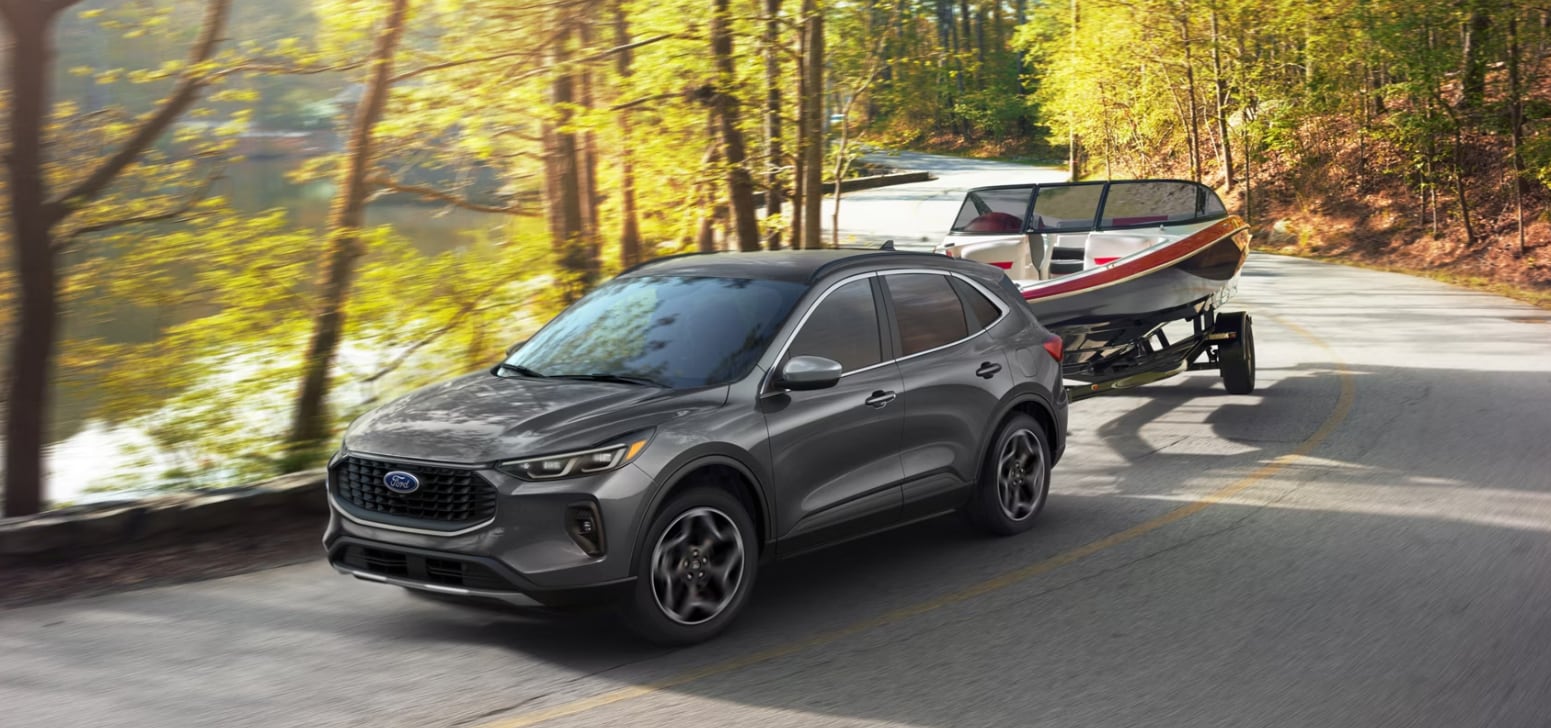 2026 Ford Escape towing a boat