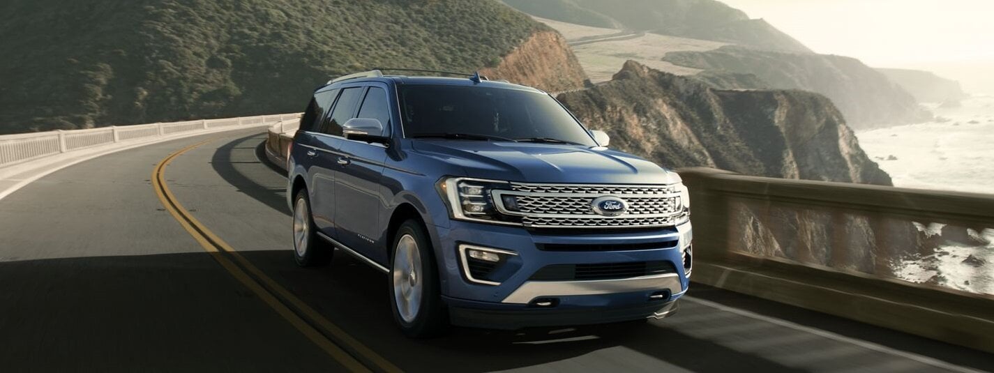 Blue 2019 Ford Expedition Cruising