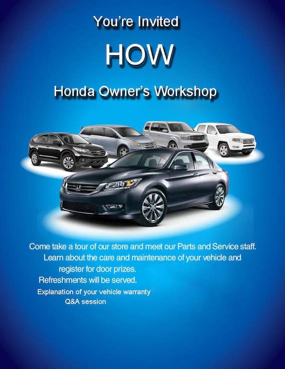 Owners Honda Com >> Honda Owner S Workshop At Folsom Lake Honda Owners Honda Com >> Honda Owner S Workshop At Folsom Lake Honda