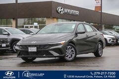 2026 Hyundai Elantra Hybrid Blue Sedan