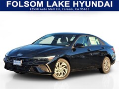2026 Hyundai Elantra Hybrid Blue Sedan