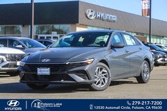 2026 Hyundai Elantra Hybrid Blue Sedan