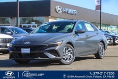 2026 Hyundai Elantra Hybrid Blue Sedan