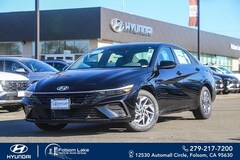 2026 Hyundai Elantra Hybrid Blue Sedan