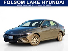 2026 Hyundai Elantra Hybrid Blue Sedan