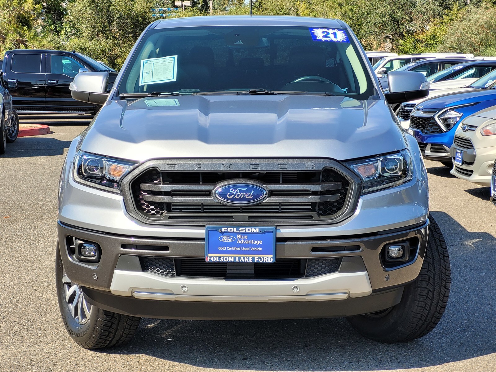 Certified 2021 Ford Ranger Lariat with VIN 1FTER4EH9MLD32265 for sale in Folsom, CA