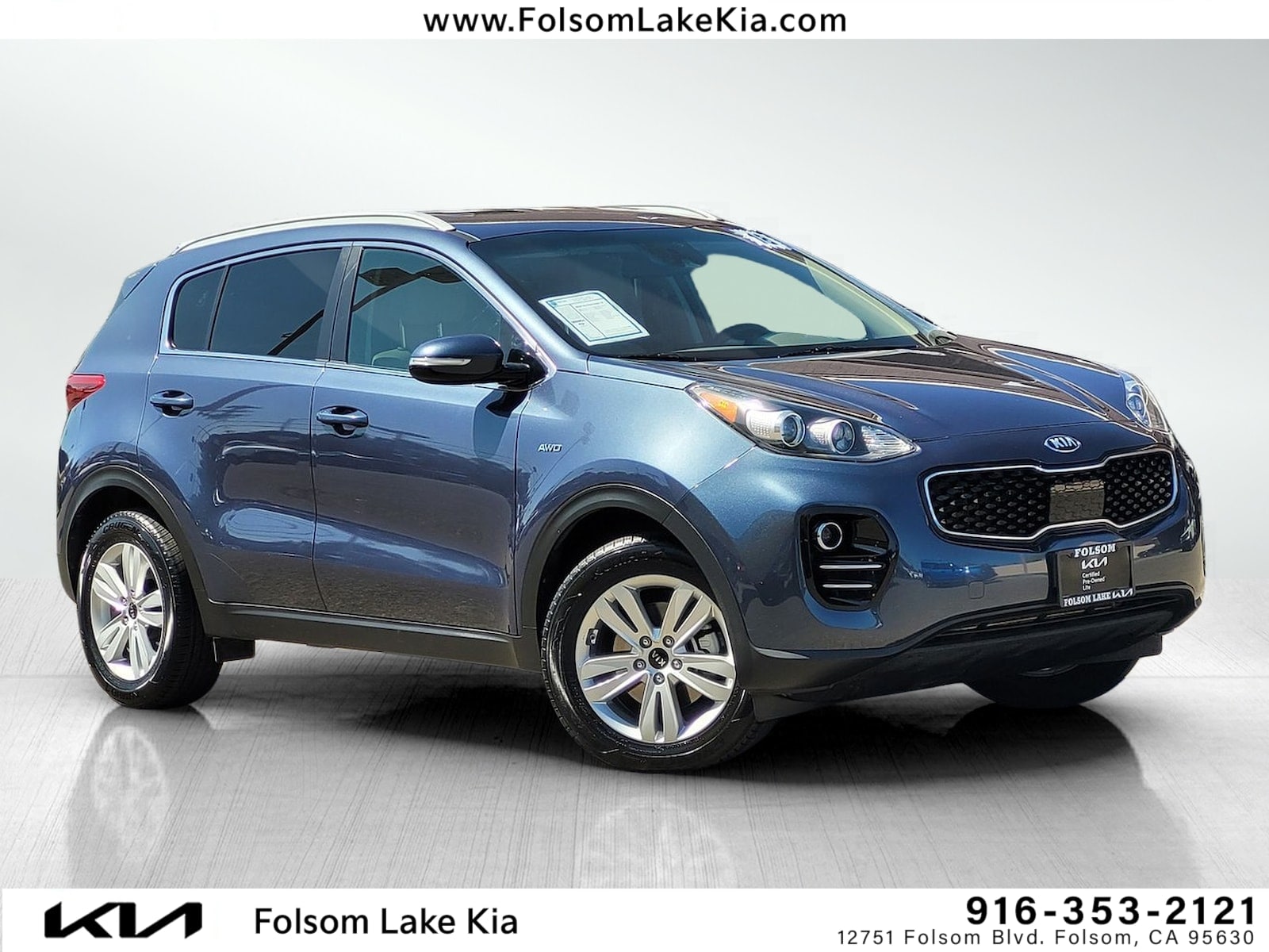 Certified 2018 Kia Sportage LX with VIN KNDPMCAC5J7433576 for sale in Folsom, CA