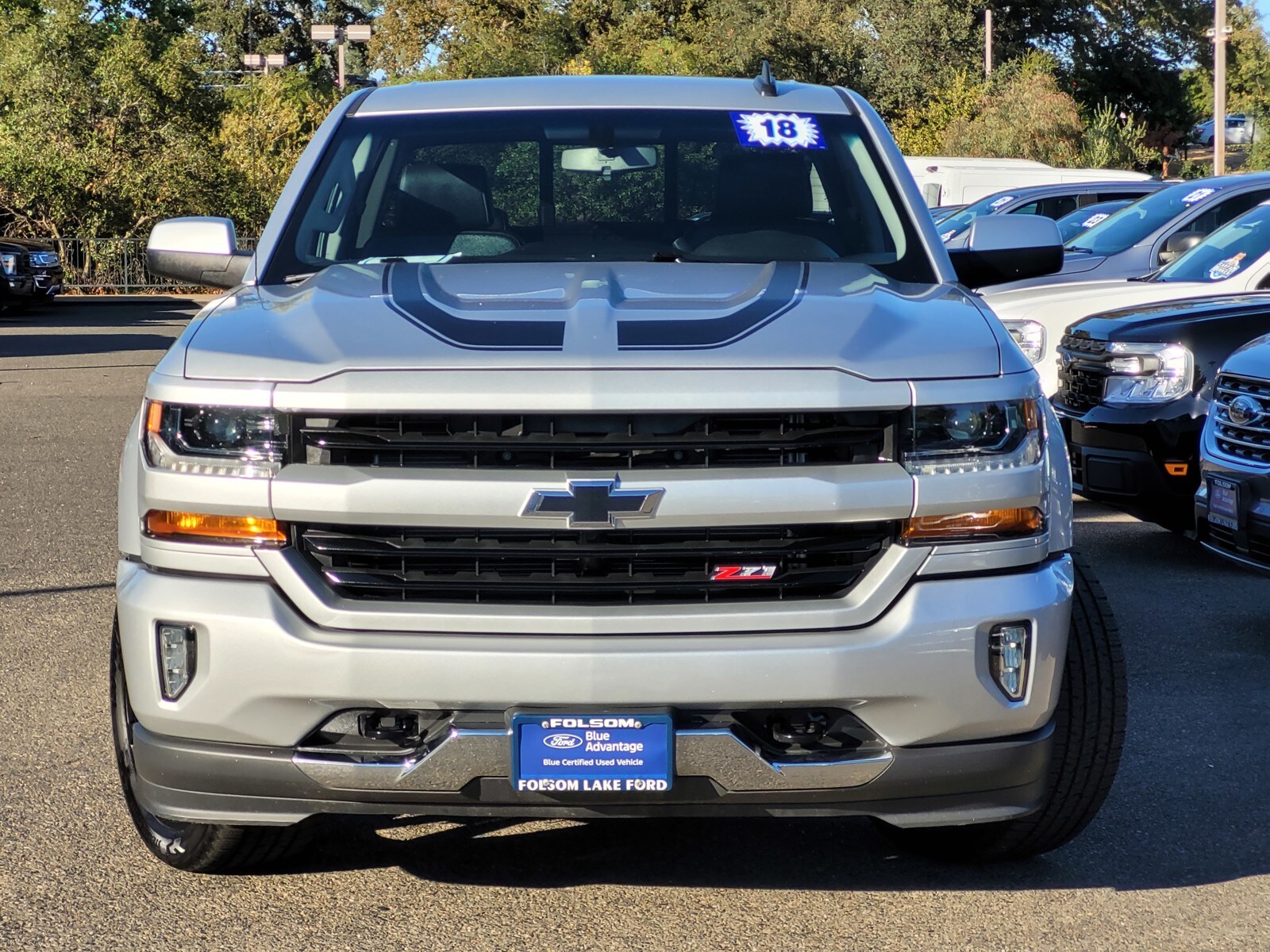 Used 2018 Chevrolet Silverado 1500 LT Z71 with VIN 3GCUKREC9JG164668 for sale in Folsom, CA