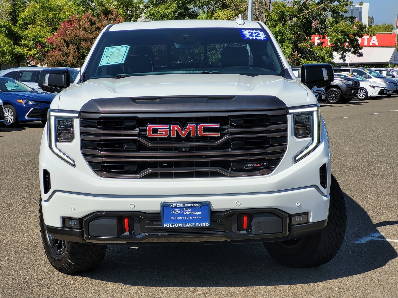 Used 2022 GMC Sierra 1500 AT4X with VIN 3GTUUFEL3NG628729 for sale in Folsom, CA