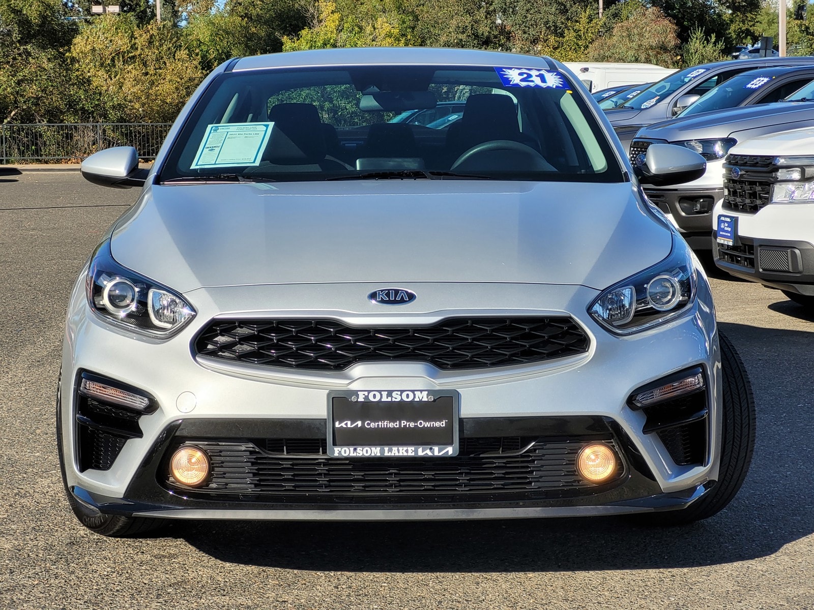 Certified 2021 Kia Forte LXS with VIN 3KPF24AD9ME396987 for sale in Folsom, CA