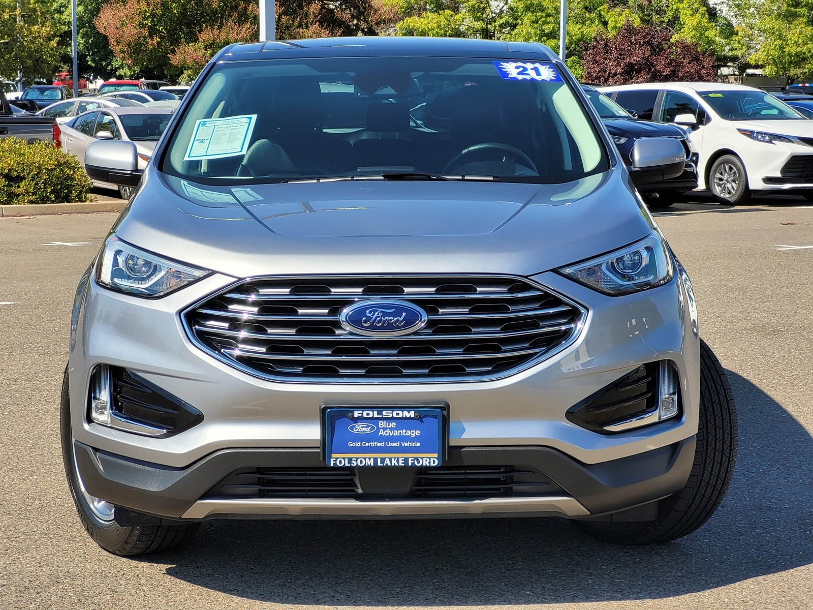 Certified 2021 Ford Edge SEL with VIN 2FMPK3J92MBA47148 for sale in Folsom, CA